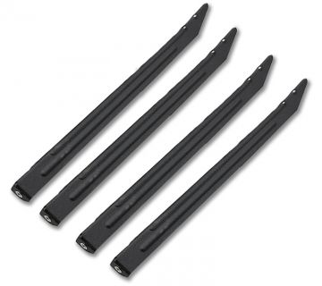 Stern/Sega Black Ribbed Legs - Set of 4
